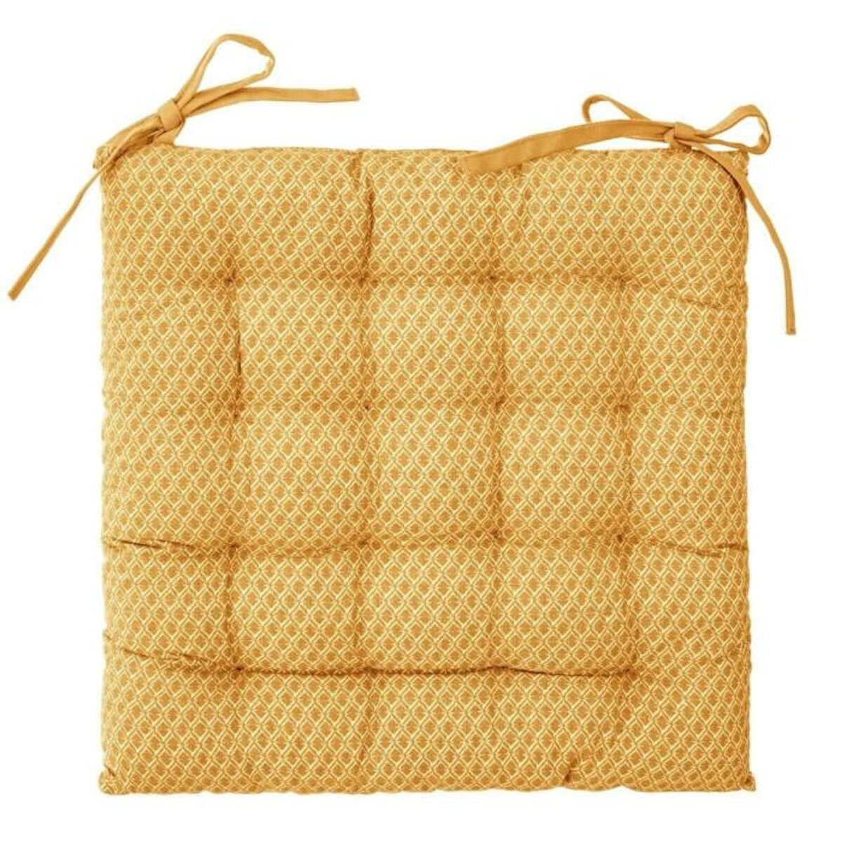 ATMOSPHERA Galette de Chaise  Otto  38x38cm Ocre