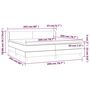 Voir la diapositive 6 : VIDAXL Sommier a lattes de lit avec matelas Noir 200x200 cm Tissu