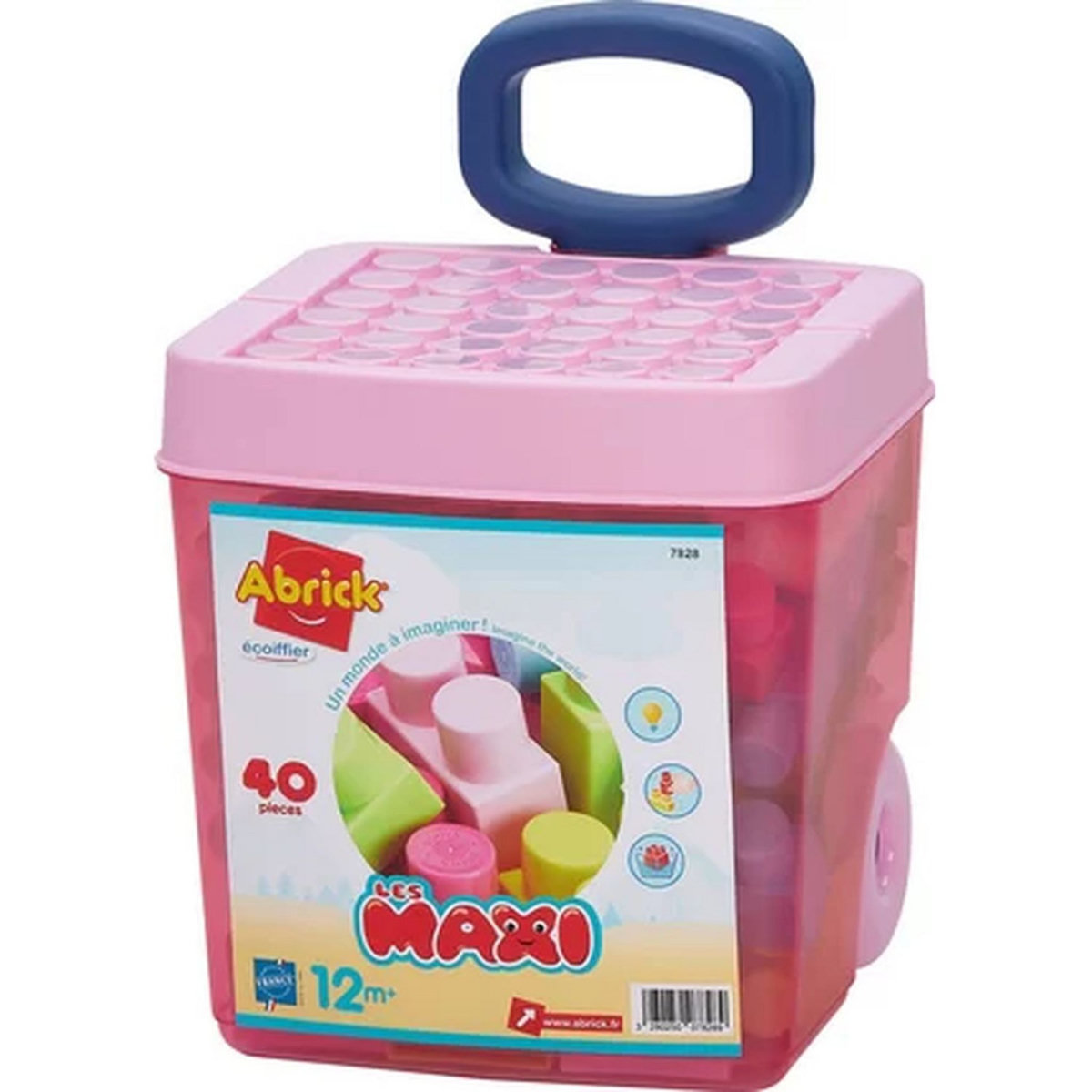 ECOIFFIER Les Maxi - Rolly briques Rose 40 pièces 