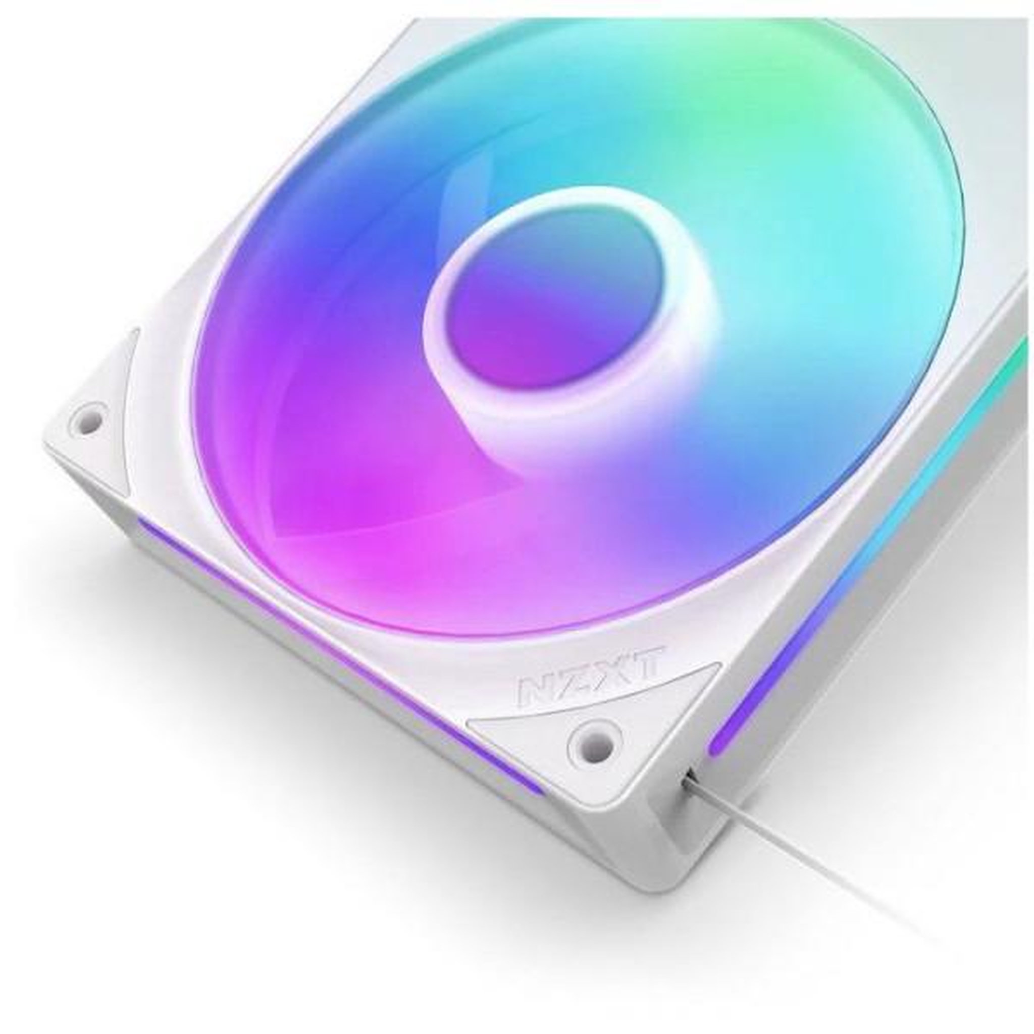 Voir la diapositive 4 : NZXT Ventilateur PC - NZXT - F240RGB Core a cadre unique (RF-U24HF-W1) - Ø 240 mm