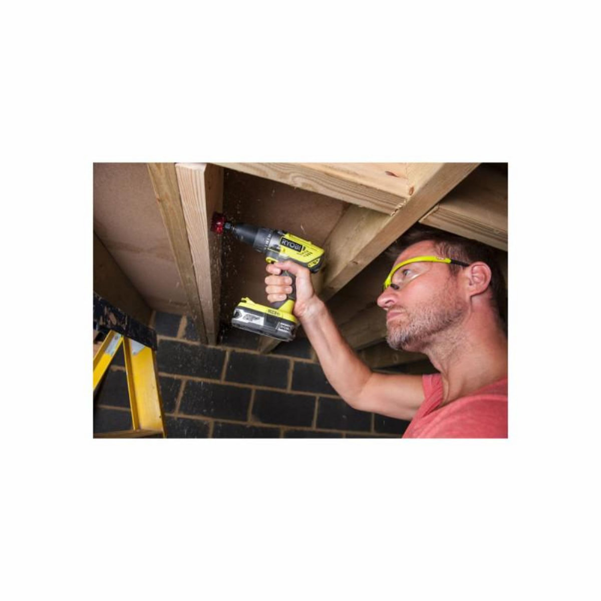 Ryobi Pack RYOBI Perceuse-visseuse R18DD3 - 18V One+ - 1 Batterie 2.0Ah - 1 Chargeur rapide