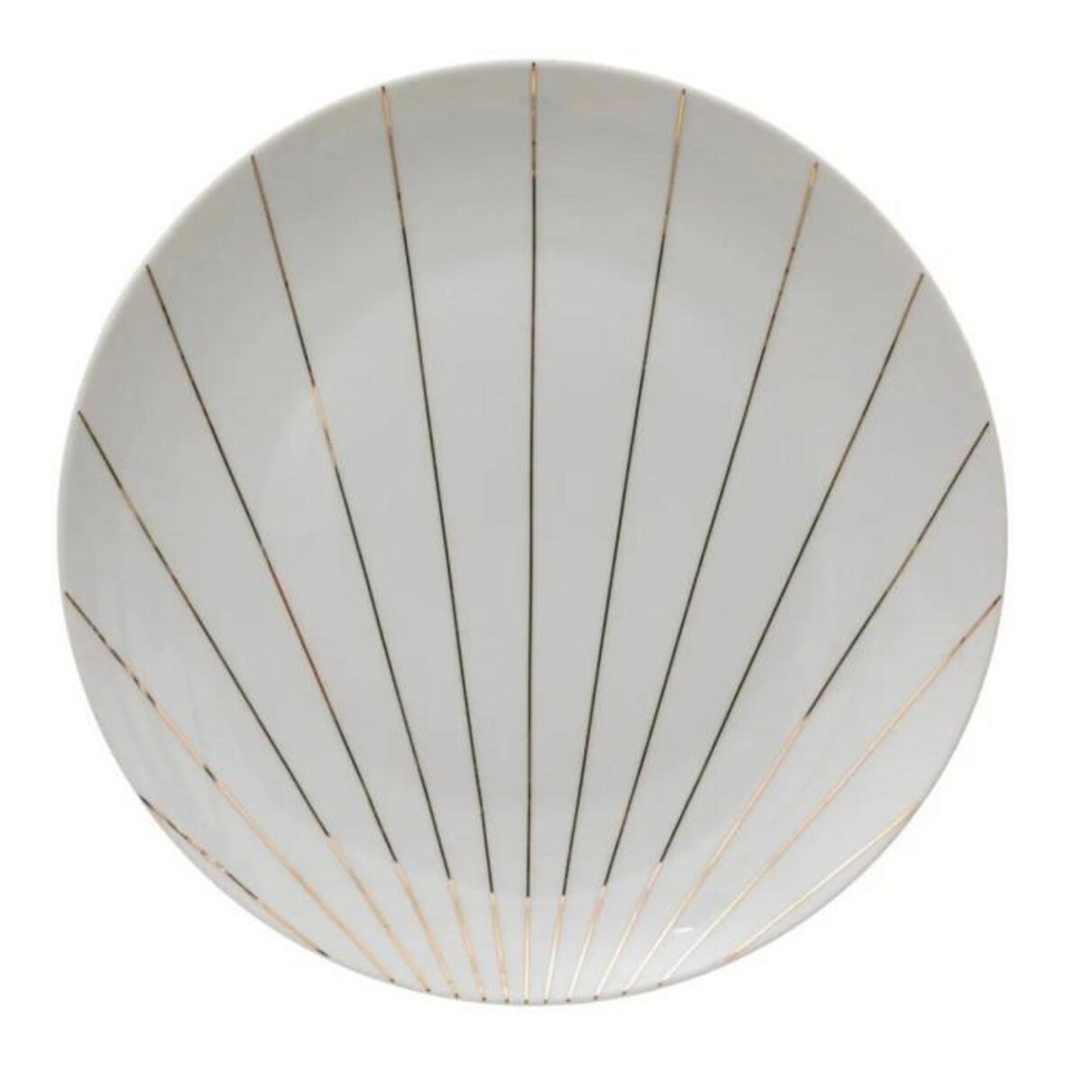 SECRET DE GOURMET Lot de 6 Assiettes Plates  Le Collectionneur  27cm Blanc