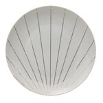 SECRET DE GOURMET Lot de 6 Assiettes Plates  Le Collectionneur  27cm Blanc