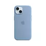 APPLE Coque iPhone 15 MagSafe silicone Bleu d'hiver