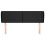 Voir la diapositive 3 : VIDAXL Tete de lit avec oreilles Noir 147x23x78/88 cm Similicuir