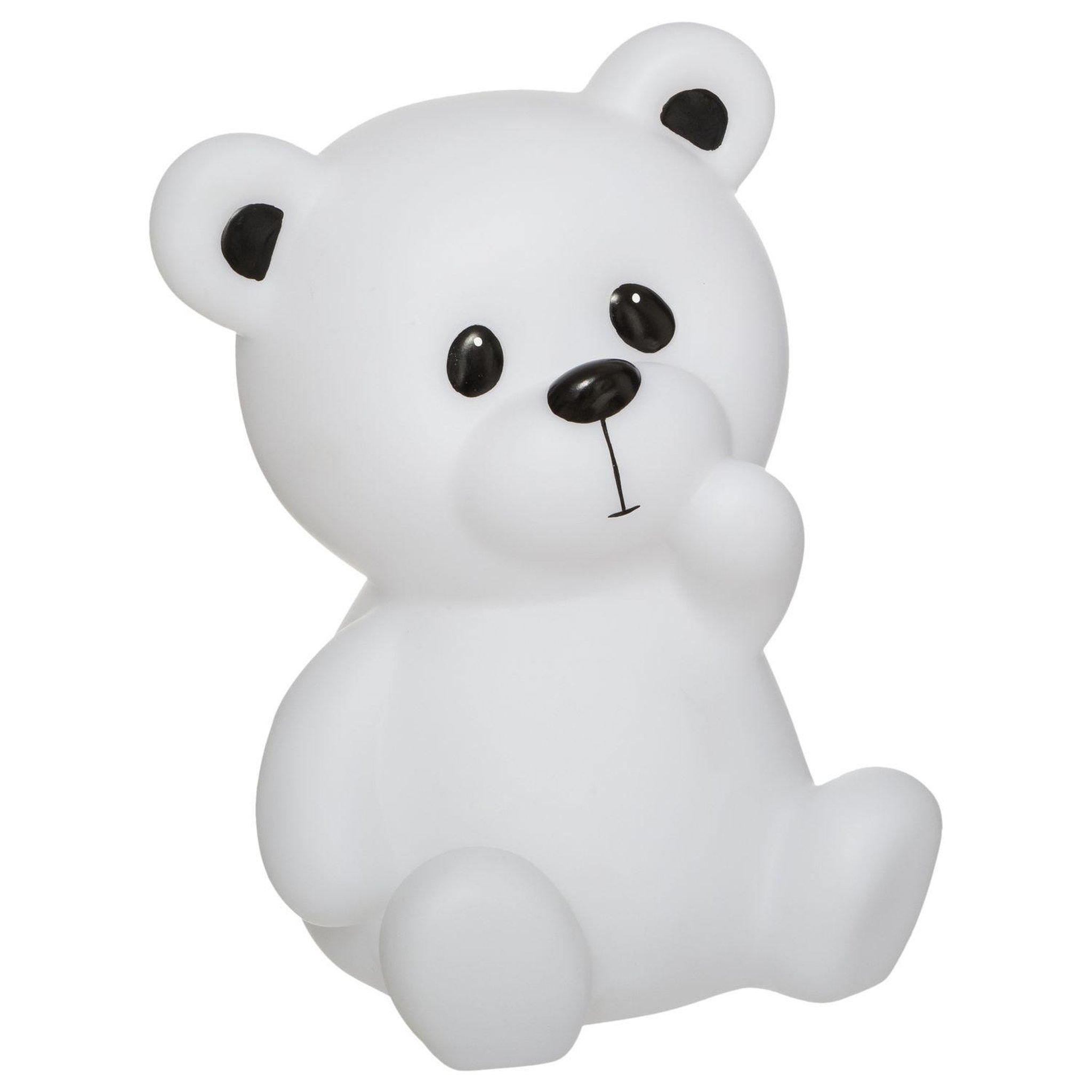 ATMOSPHERA Veilleuse xl ourson - blanc