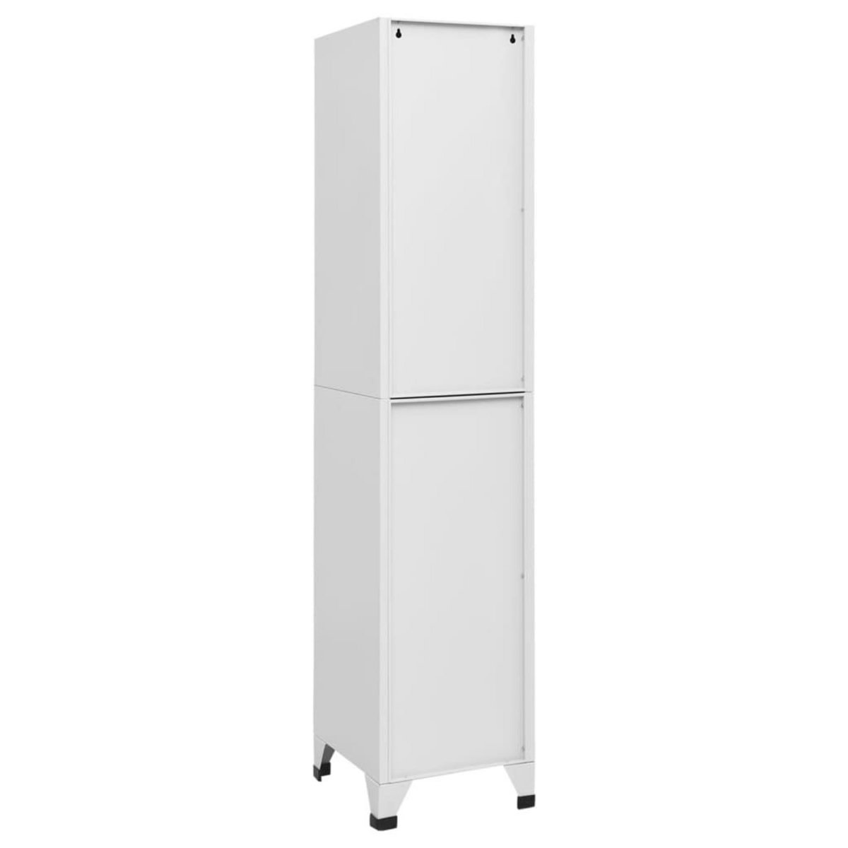 VIDAXL Armoire a casiers Blanc 38x40x180 cm Acier