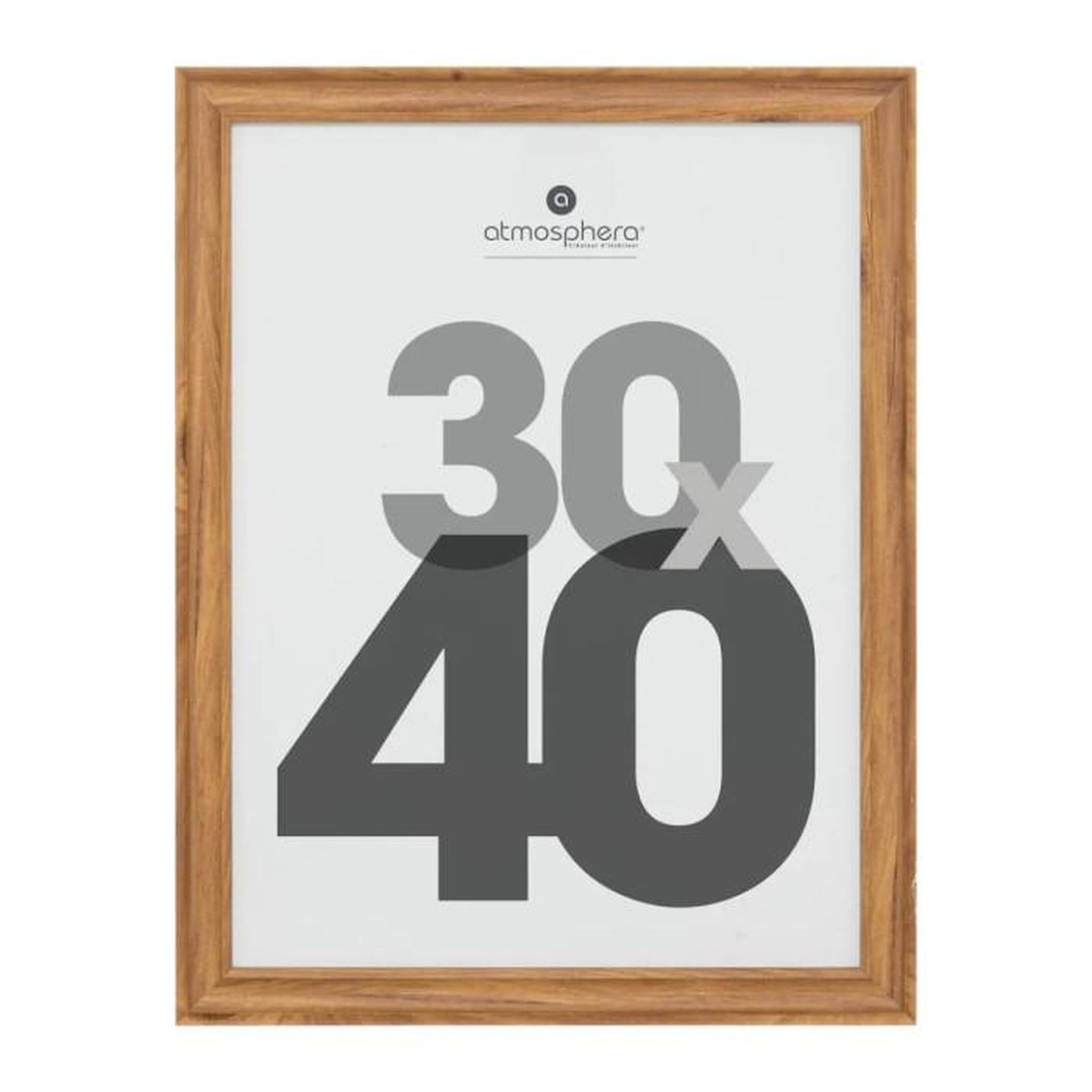 ATMOSPHERA Cadre Photo en Bois  Mae  30x40cm Marron
