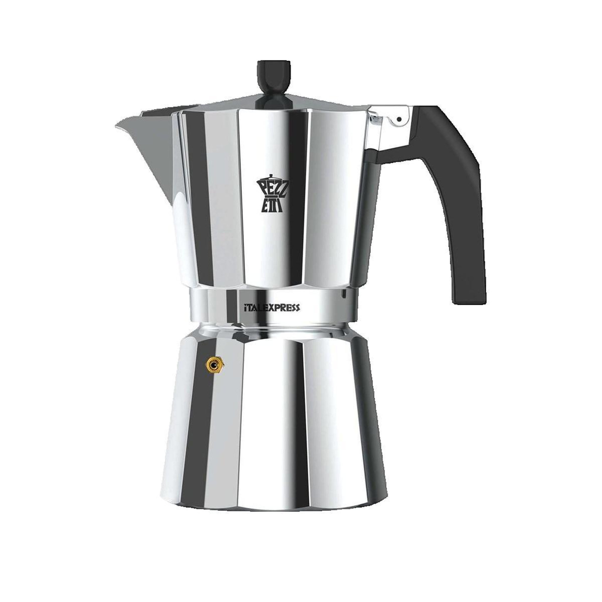 Voir la diapositive 2 : PEBBLY Cafetière Pezzetti ITALEXPRES 9TZ Aluminium 9 Tasses
