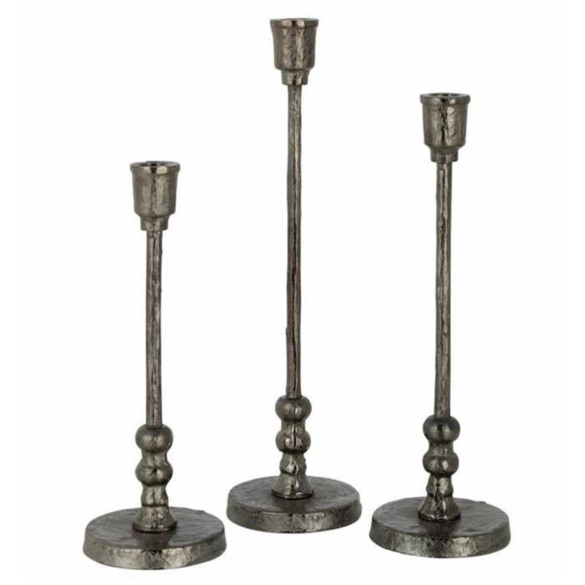 Paris Prix Lot de 3 Chandeliers Design  Becca  40cm Noir