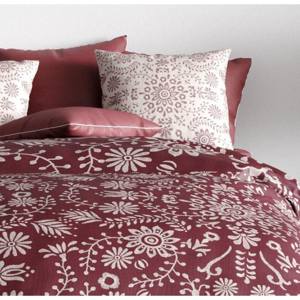 Les Ateliers du Linge Parure housse de couette 100% coton bio 57fils-vishka