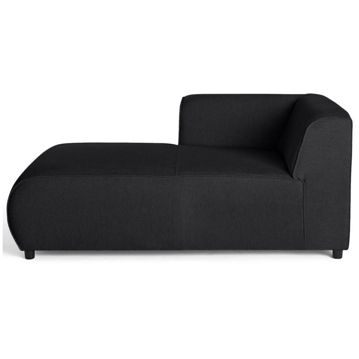 LISA DESIGN Suaro - module d'assise méridienne gauche en tissu texturé