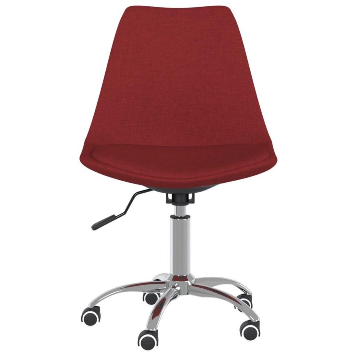 VIDAXL Chaises pivotantes a manger lot de 2 Rouge bordeaux Tissu
