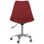 Voir la diapositive 4 : VIDAXL Chaises pivotantes a manger lot de 2 Rouge bordeaux Tissu