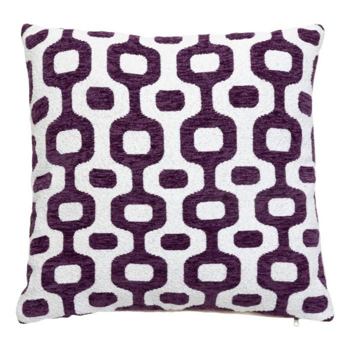 ATMOSPHERA Housse de Coussin Chenille  Jeni  40x40cm Violet