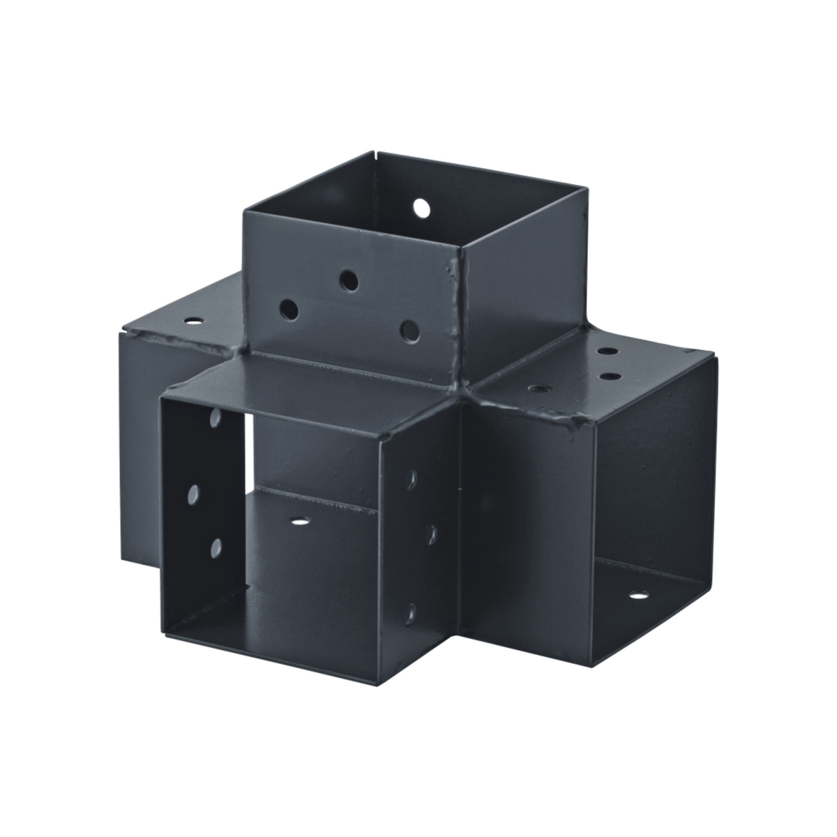 SUKI Connecteur 4D angle 90° pour poteau bois, H.9 x P.9 cm