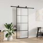 Voir la diapositive 3 : VIDAXL Porte coulissante kit de quincaillerie noir 90x205 cm verre ESG