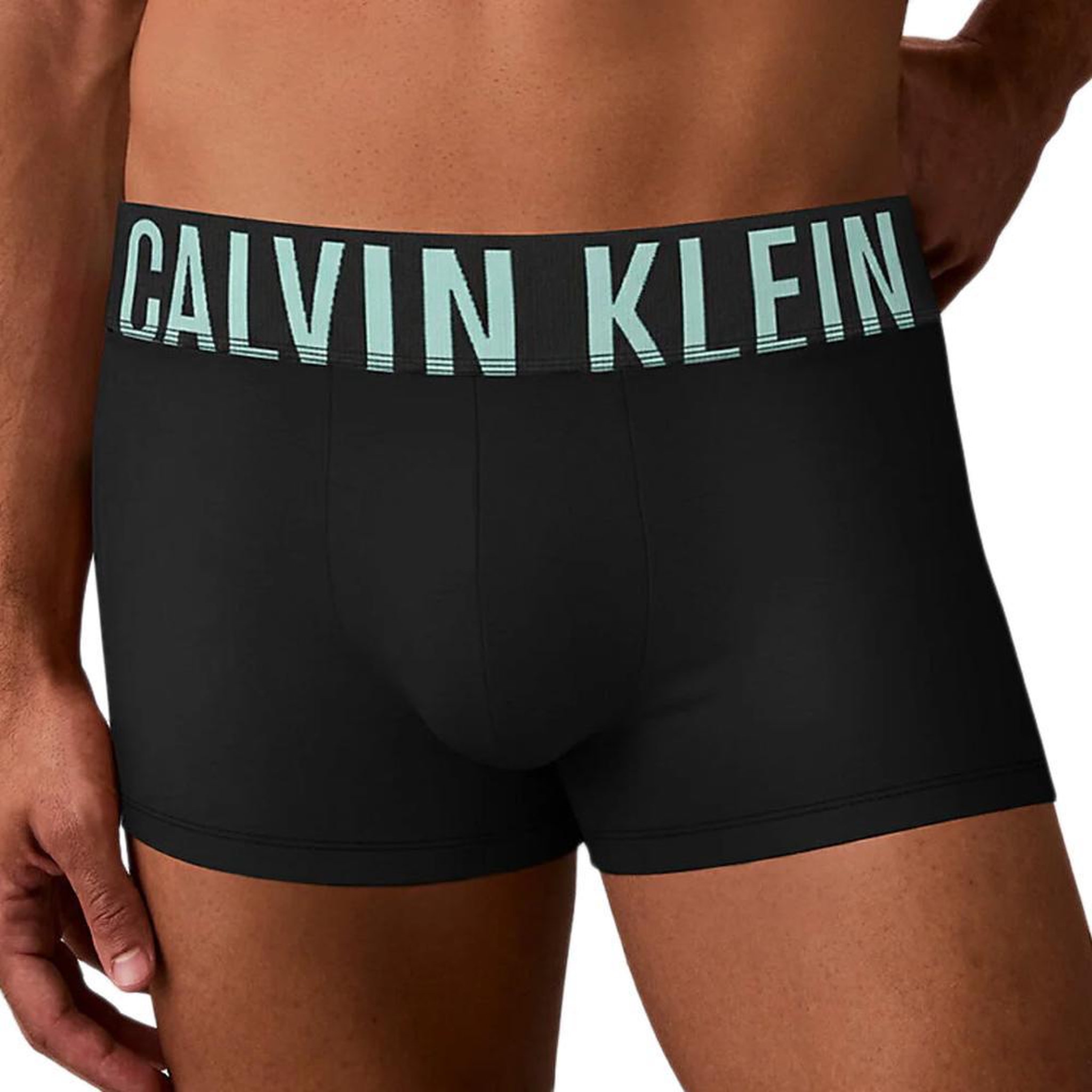 Voir la diapositive 2 : CALVIN KLEIN JEANS X3 Boxers Noir/Bleu Homme Calvin Klein Jeans Trunk 3