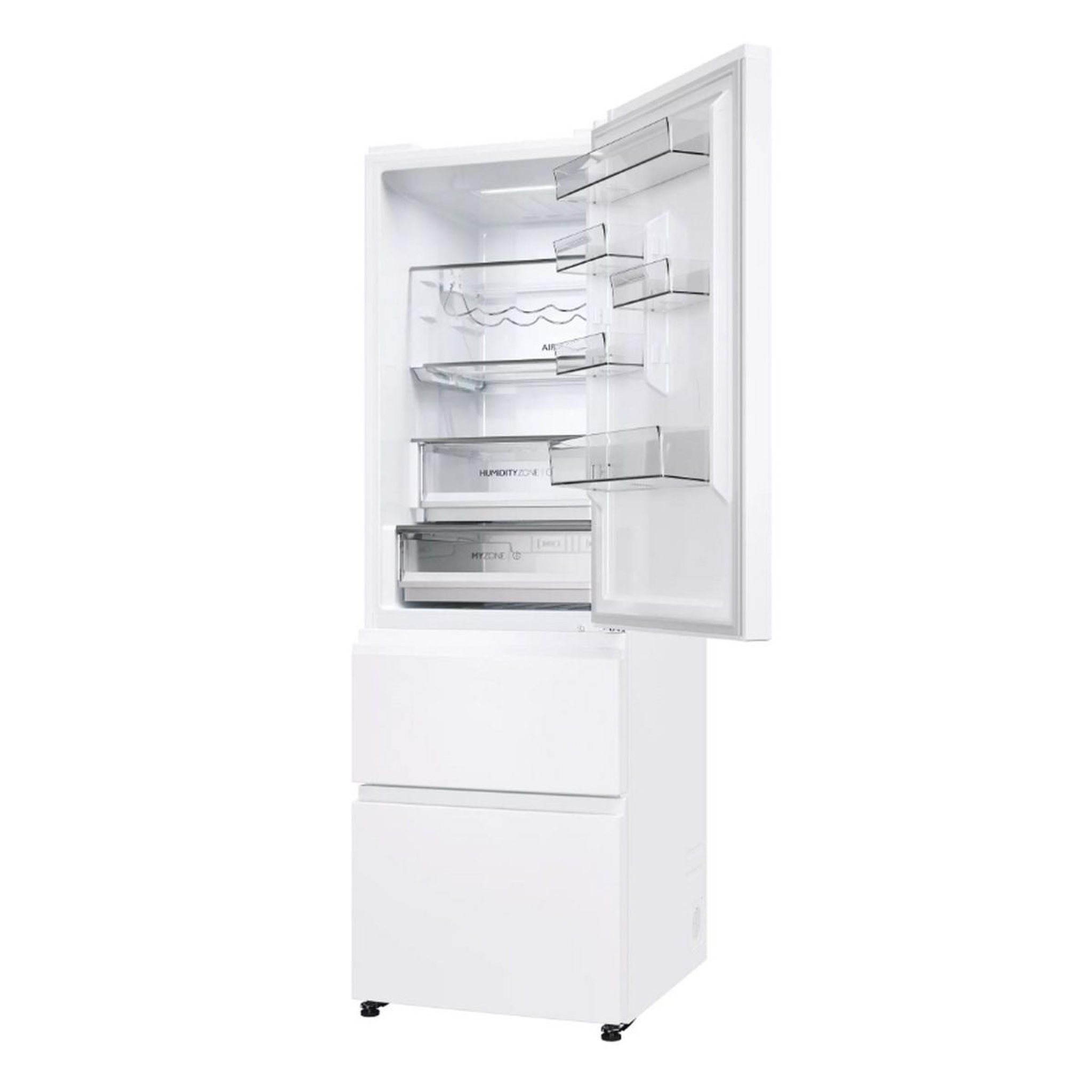 Voir la diapositive 3 : HAIER Réfrigérateur combiné 60cm 360l ventilé blanc - HTW5618ENPW