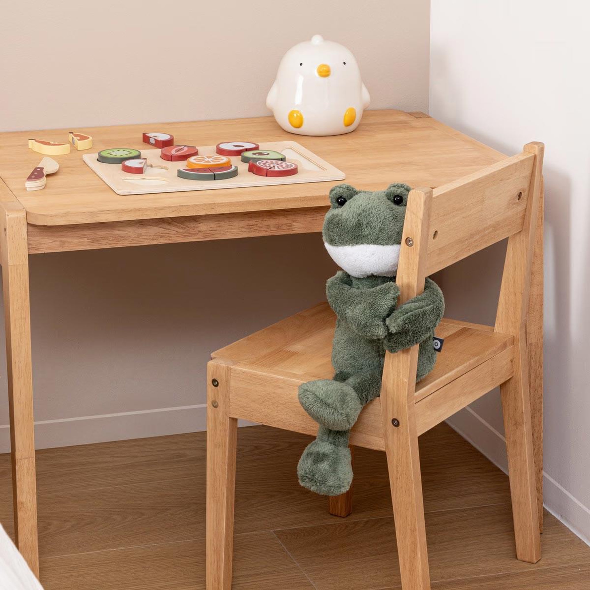 Voir la diapositive 4 : Atmosphera Kids Peluche enfant  grenouille  35cm vert