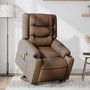 Voir la diapositive 2 : VIDAXL Fauteuil de massage inclinable Marron Tissu
