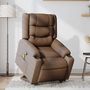 Voir la diapositive 2 : VIDAXL Fauteuil de massage inclinable Marron Tissu