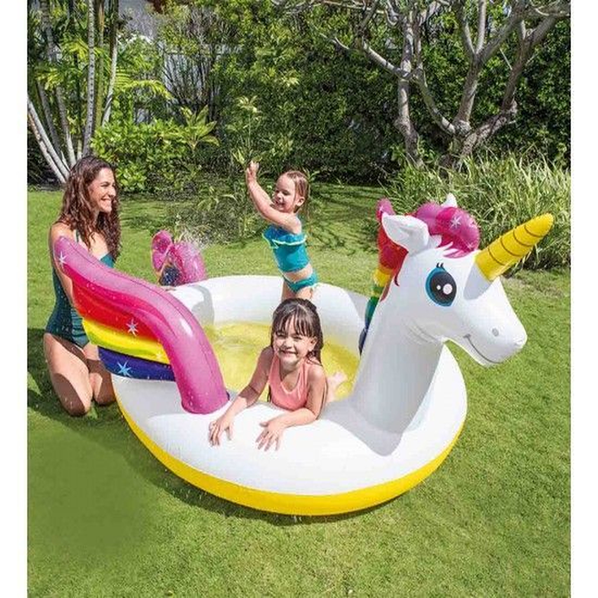 Voir la diapositive 2 : INTEX Piscine gonflable Licorne