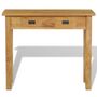 Voir la diapositive 2 : VIDAXL Table console teck massif 90x30x80 cm
