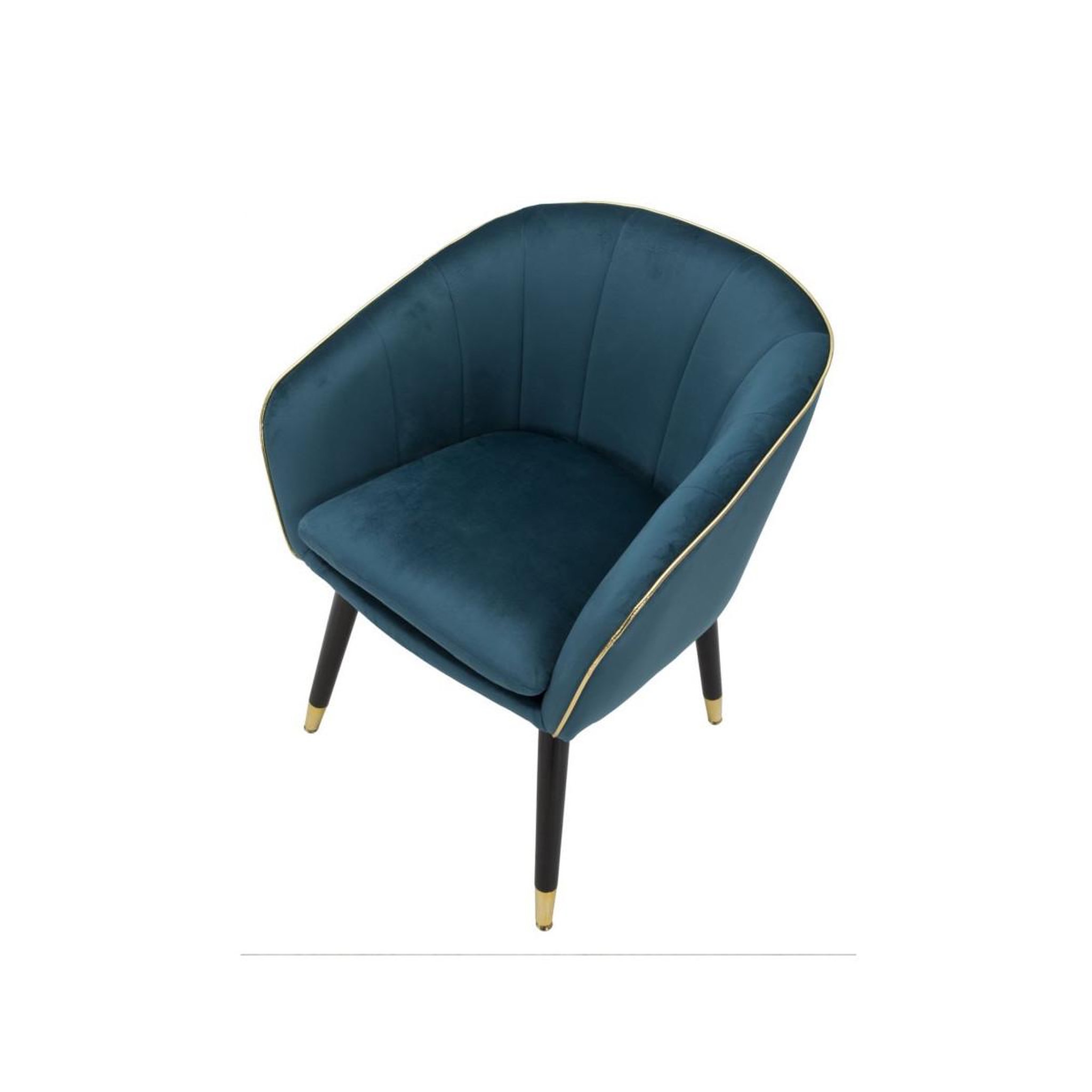 Voir la diapositive 4 : Paris Prix Fauteuil Design en Tissu  Paris  78cm Bleu