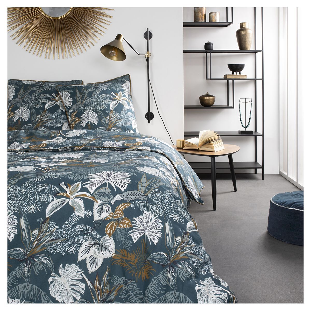 TODAY Parure housse de couette fantaisie en coton 57 fils JULIANA