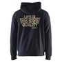 Voir la diapositive 2 : BLAKLADER Sweat LIFE IS TOO SHORT à capuche bleu marine TS BLÅKLÄDER 941311698600S