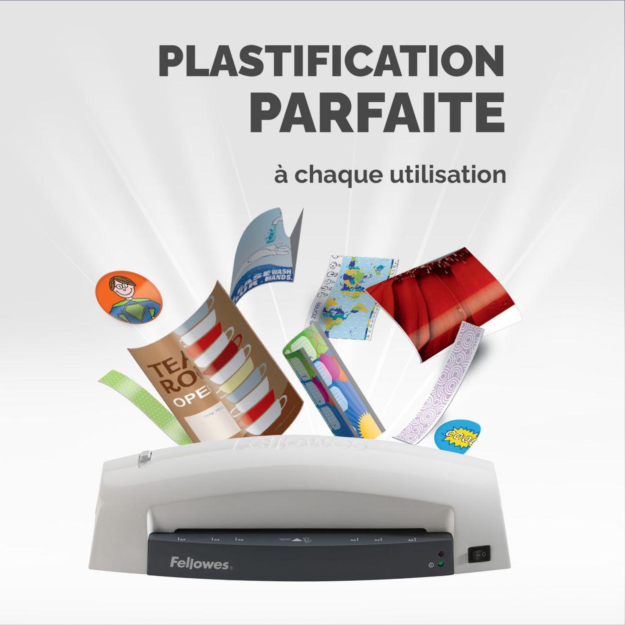 Voir la diapositive 5 : Fellowes Plastifieuse lunar a4 125 microns