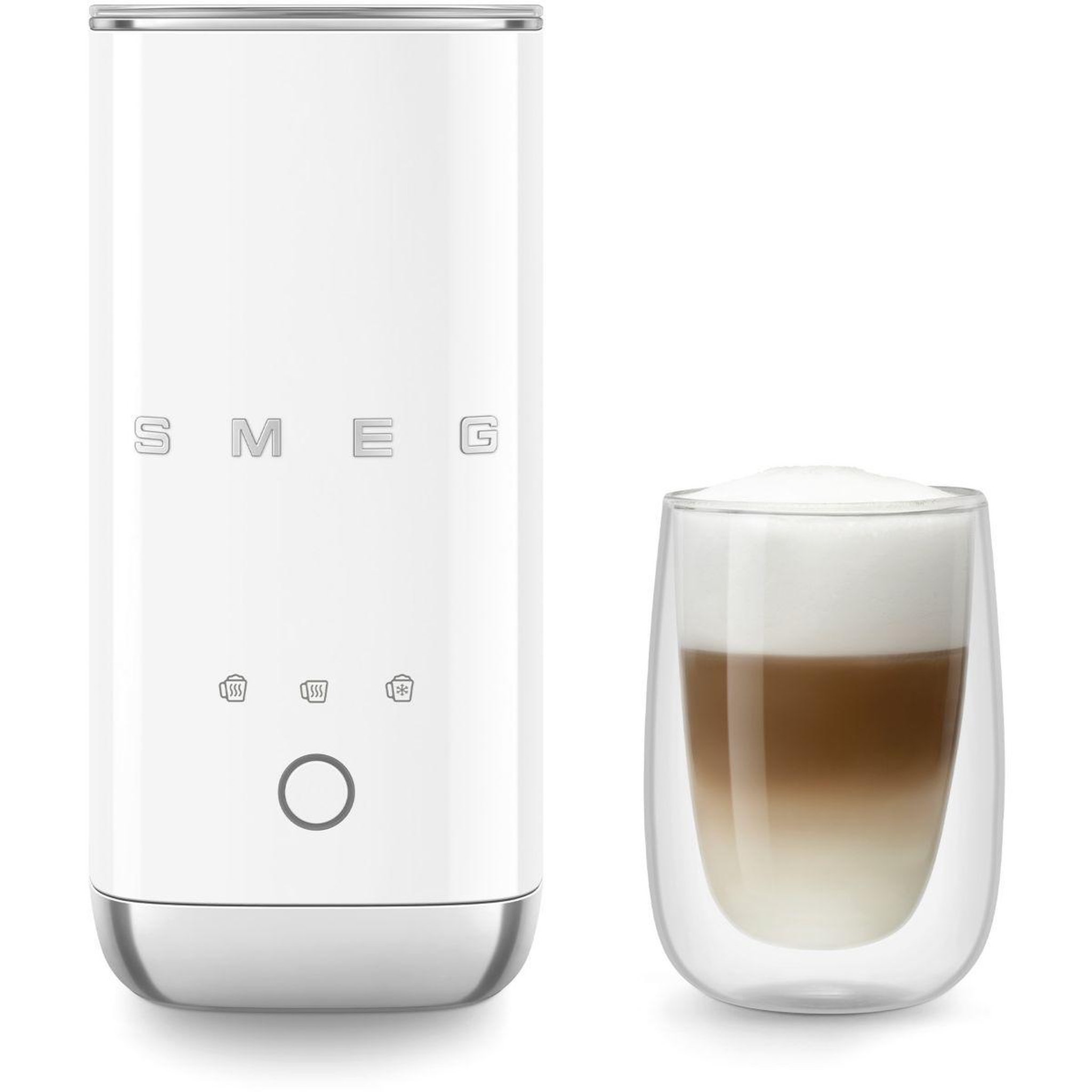 Voir la diapositive 3 : SMEG Mousseur à lait blanc années 50 mff02wheu