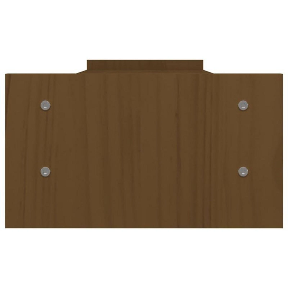 VIDAXL Support de moniteur Marron miel 100x27x15 cm Bois de pin solide