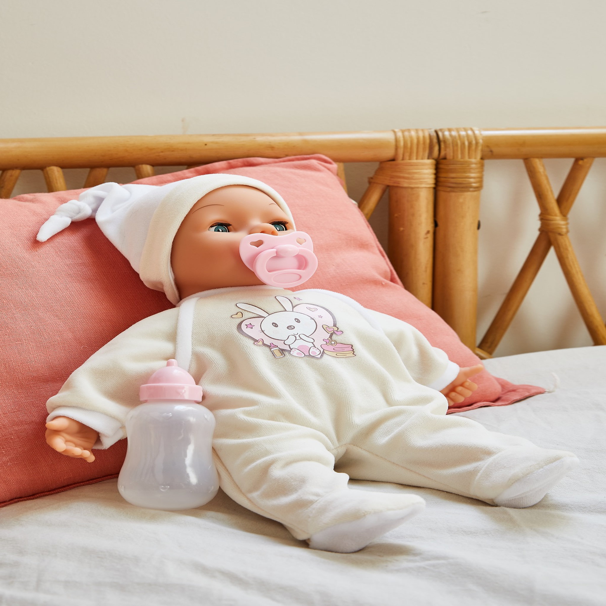 Voir la diapositive 2 : One Two Fun Mon bébé interactif 38 cm - pyjama lapin