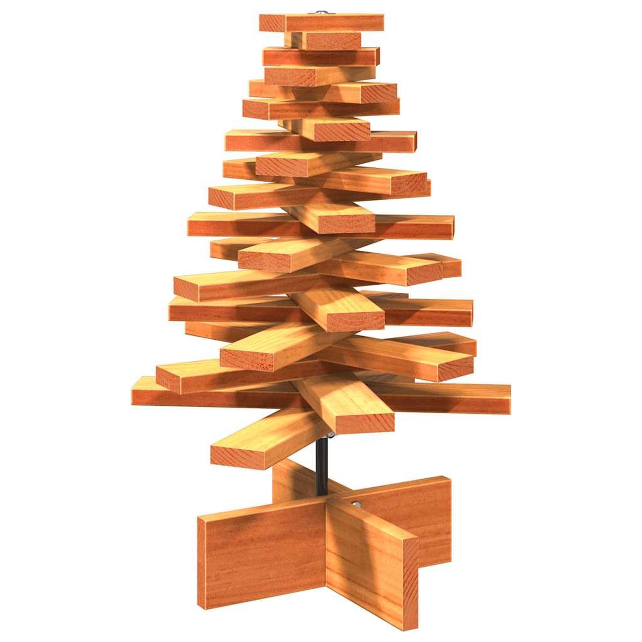 Voir la diapositive 2 : VIDAXL Arbre de Noël en bois pour decoration 60 cm bois de pin massif