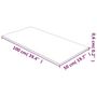 Voir la diapositive 4 : VIDAXL Dessus de table Transparent 50x100 cm Verre trempe