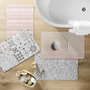 Voir la diapositive 6 : Paris Prix Tapis de Bain Imprimé  Calista  50x80cm Naturel