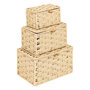 Voir la diapositive 1 : ATMOSPHERA Lot de 3 Boîtes Déco  Elio  27cm Naturel