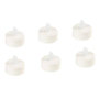 Voir la diapositive 1 : FEERIC LIGHT & CHRISTMAS Lot de 6 Bougies Led  Colorama  4cm Blanc