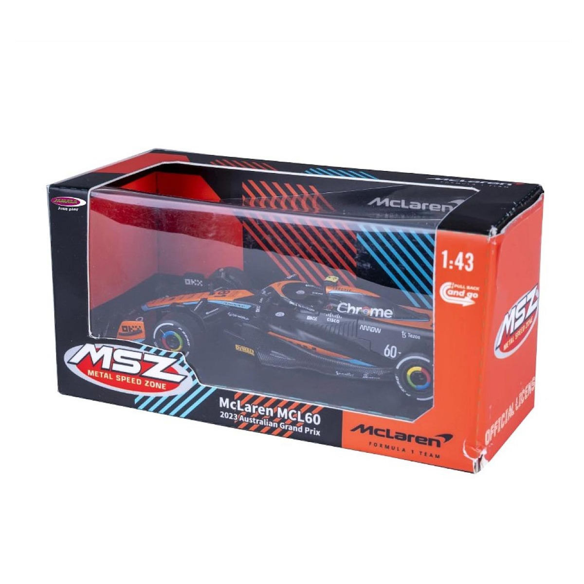 Jamara McLaren MCL60 2023 miniature 1:43 noire