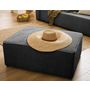 Voir la diapositive 2 : BEST MOBILIER Topaze - pouf - en velours côtelé plat