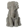 Voir la diapositive 1 : Paris Prix Statuette Déco  Éléphant Assis  24cm Gris