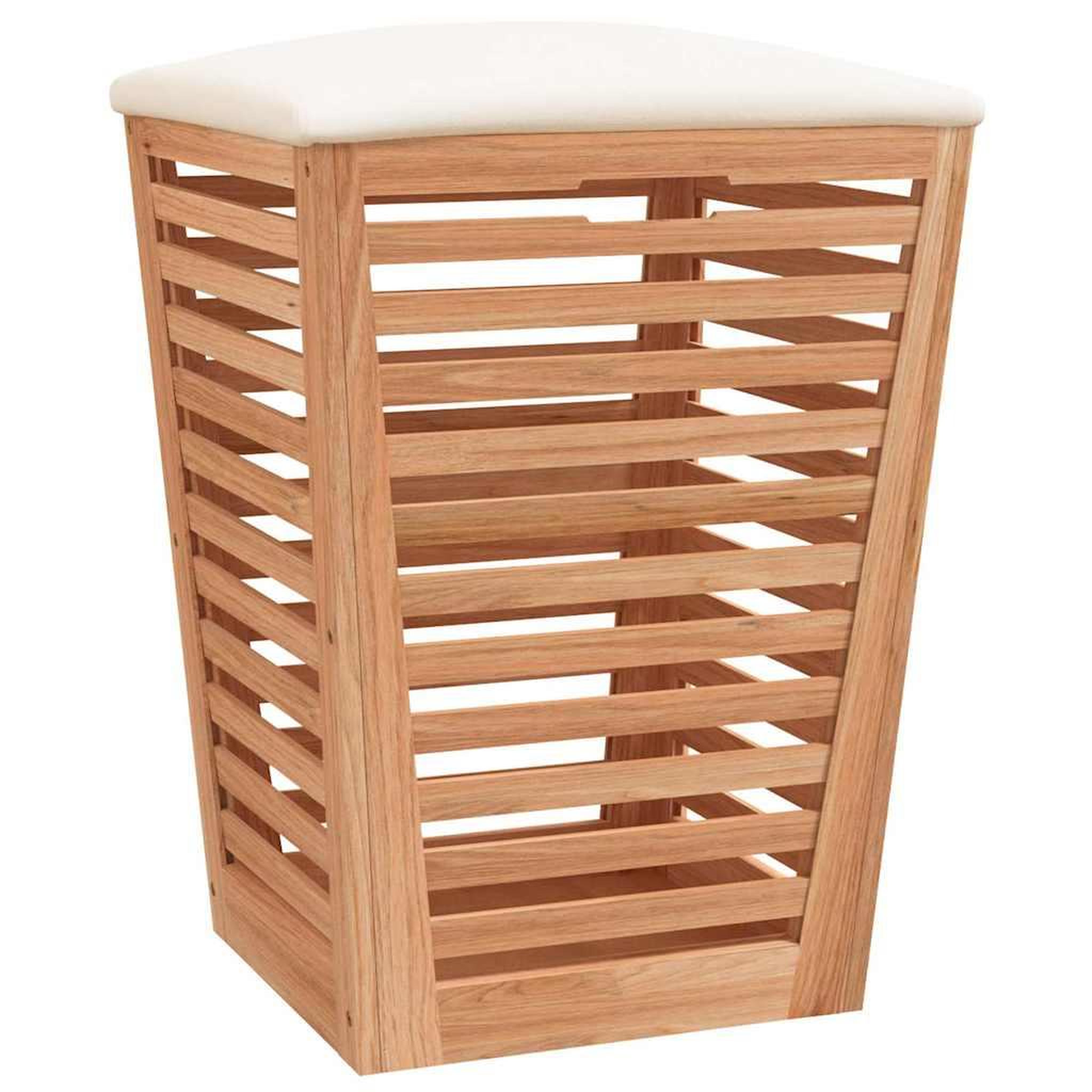 Voir la diapositive 2 : VIDAXL Tabouret de salle de bain 40,5x40,5x56 cm bois massif de noyer