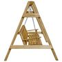 Voir la diapositive 3 : VIDAXL Balancelle de jardin bois de pin impregne 205x150x157 cm