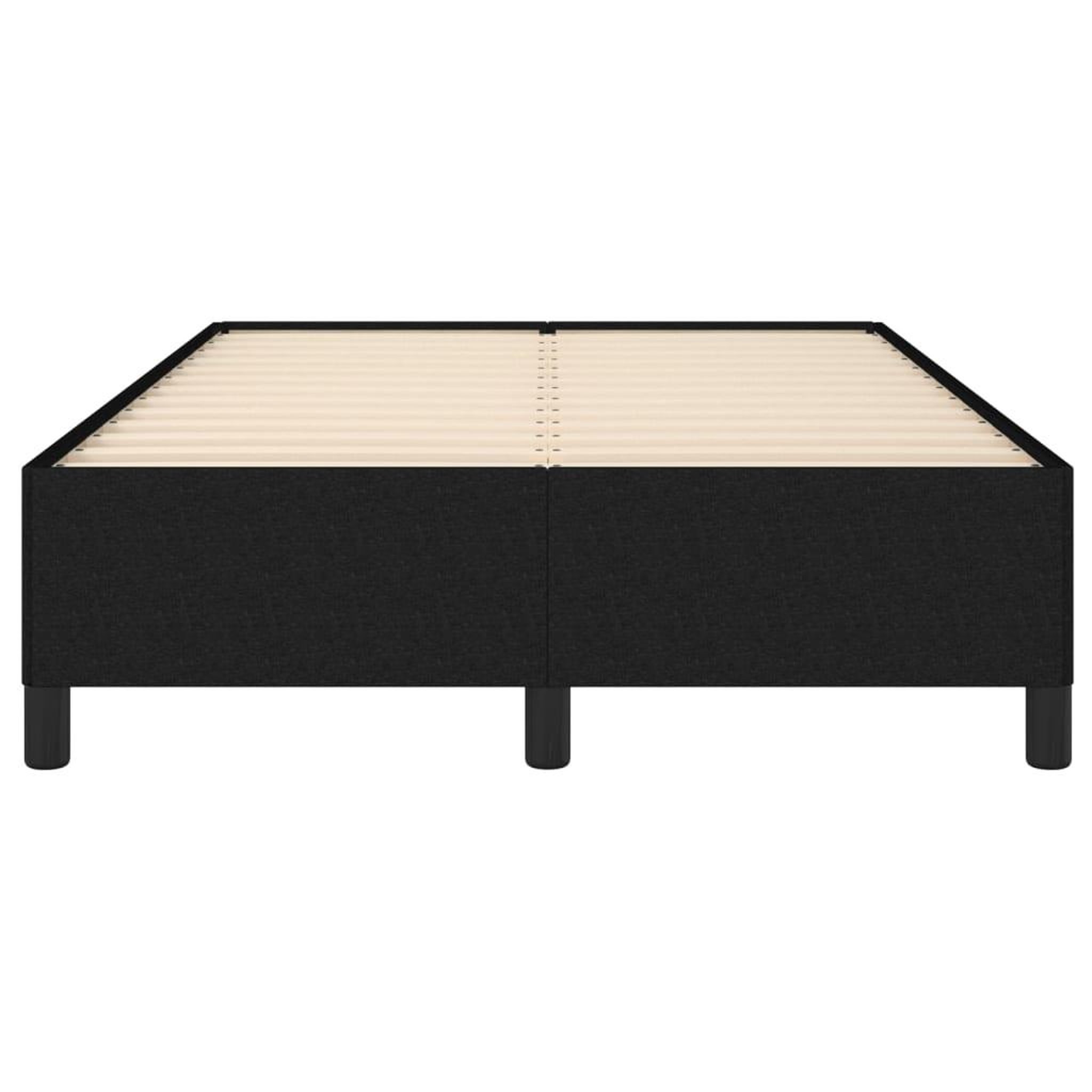 Voir la diapositive 5 : VIDAXL Cadre de lit sans matelas noir 120x190 cm tissu