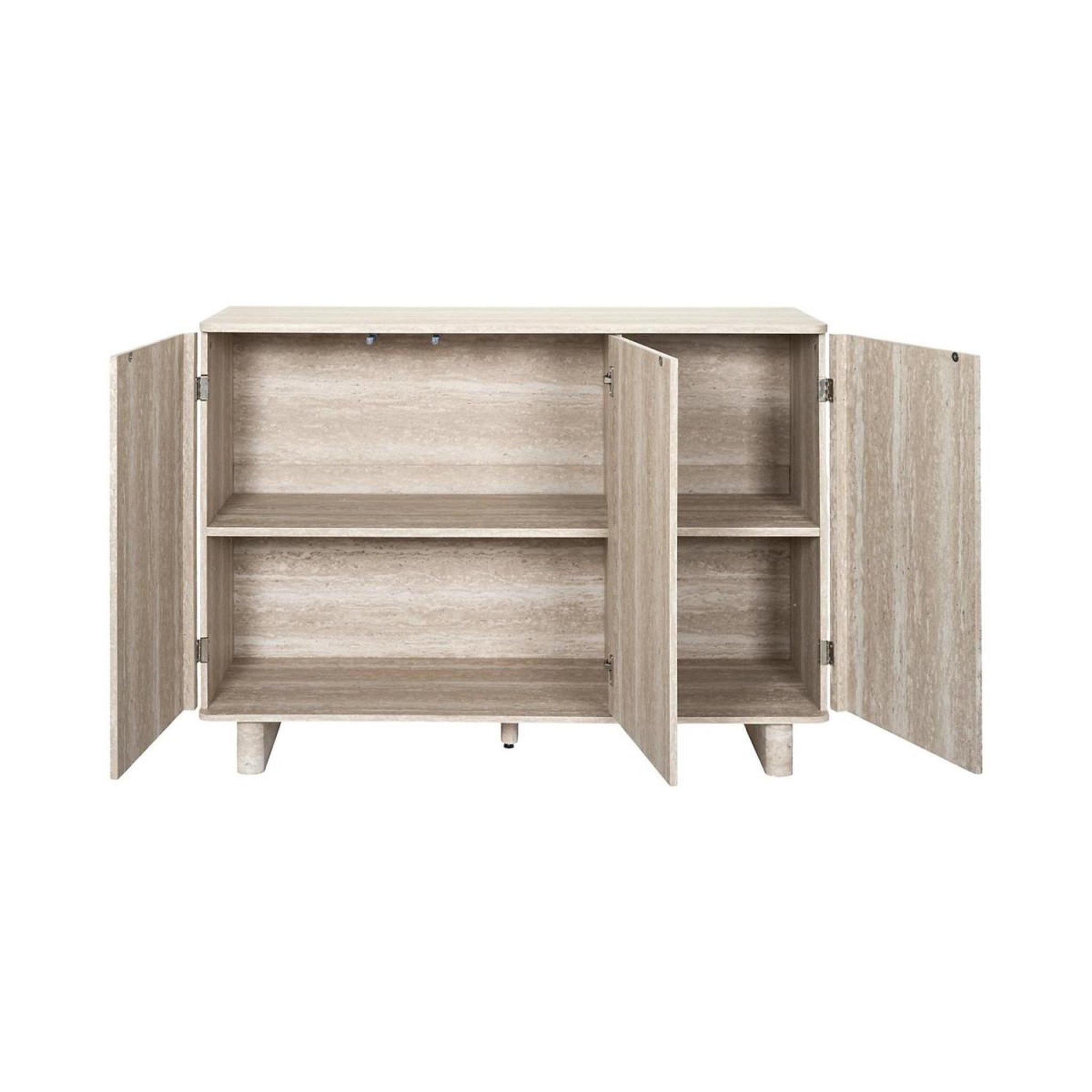 Voir la diapositive 5 : The Home Deco Factory Buffet 3 portes  pietra  110cm beige