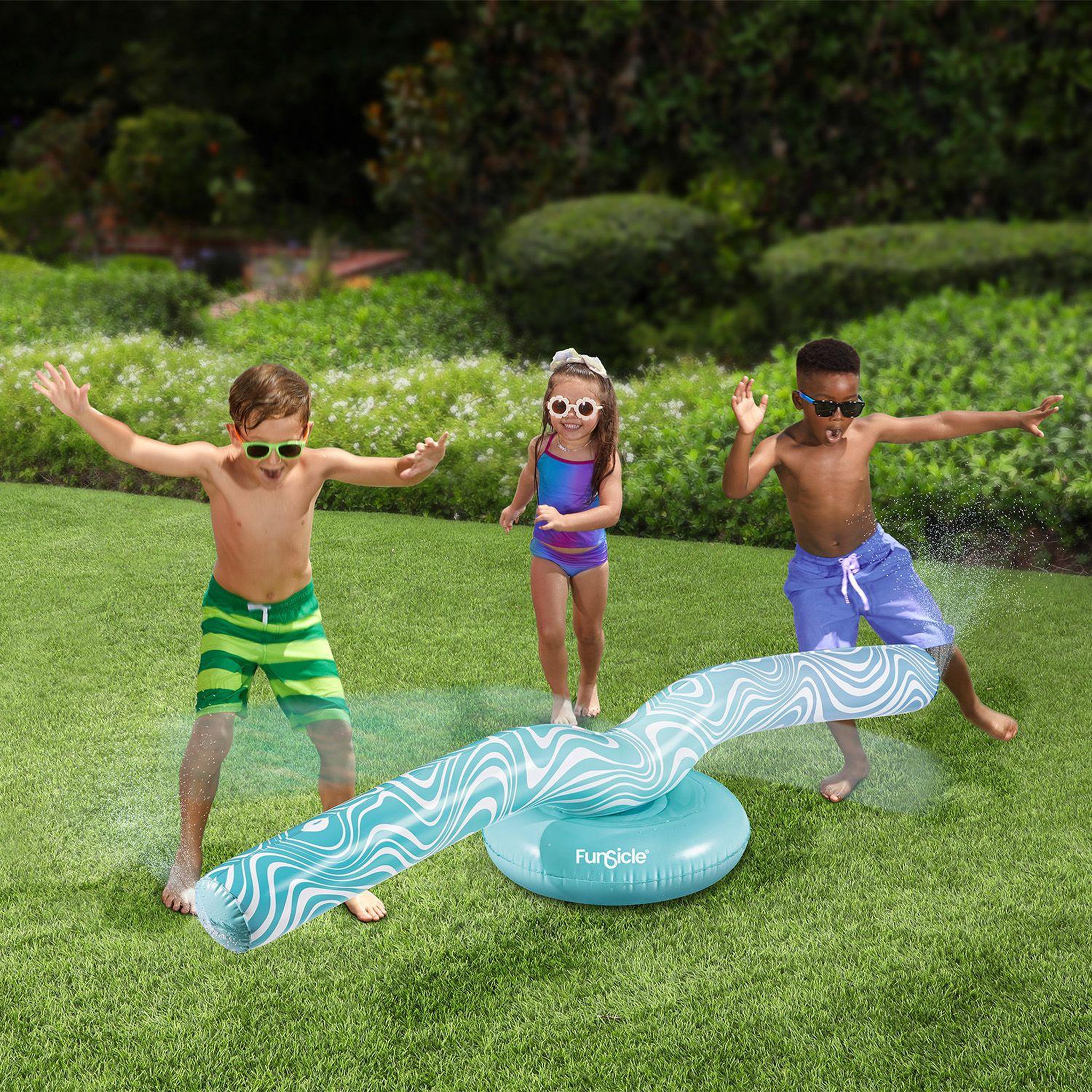Voir la diapositive 4 : FUNSICLE Jeu d'eau gonflable à sauter Funsicle