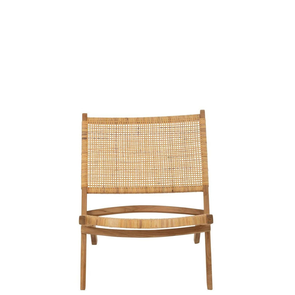 Paris Prix Fauteuil Pliant en Teck  Moises  78cm Naturel