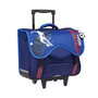Voir la diapositive 2 : AUCHAN Cartable à roulettes 41 cm CM1/CM2 bleu Football Player
